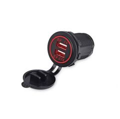 Oto USB Şarj Soketi 5V 2.1A / 1A YEŞİL - STANDART