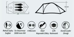 Campout Jüpiter 3 Kamp Çadırı