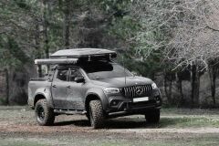 Mercedes X Class Jumbo Çamurluk Dodik Seti - Mat Siyah Renk