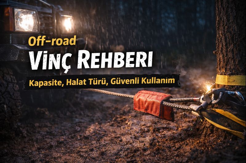 Off-road Vinç Rehberi: Kapasite, Halat Türü, Güvenli Kullanım