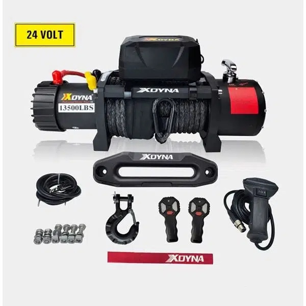 XDYNA 13500 LB Sentetik Halatlı 24 Volt Off Road Vinç
